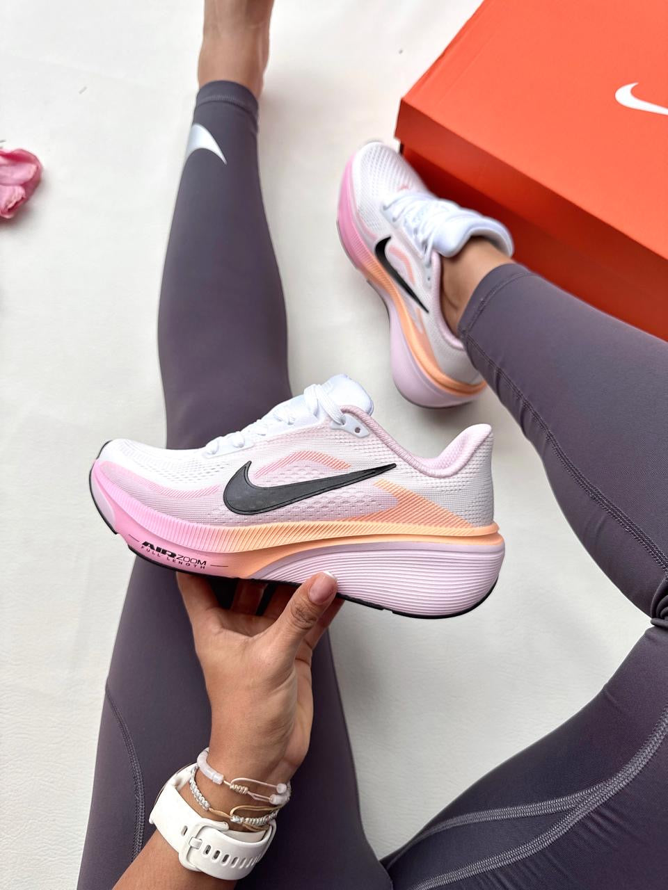 NIKE ZOOM BLANCO NARANJA